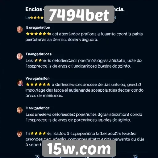 Feedback de usuários sobre o atendimento ao cliente no 7494bet