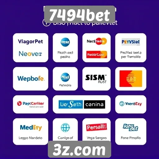 Métodos de pagamento disponíveis no 7494bet
